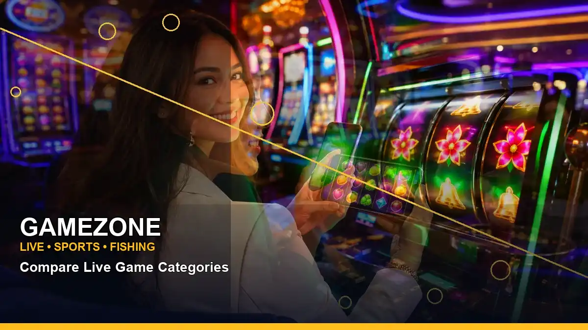GAMEZONE mobile-friendly football guide artwork with diagonal coin graphics and a cashback-style theme